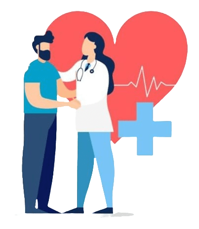 medico cuidando de una paciente